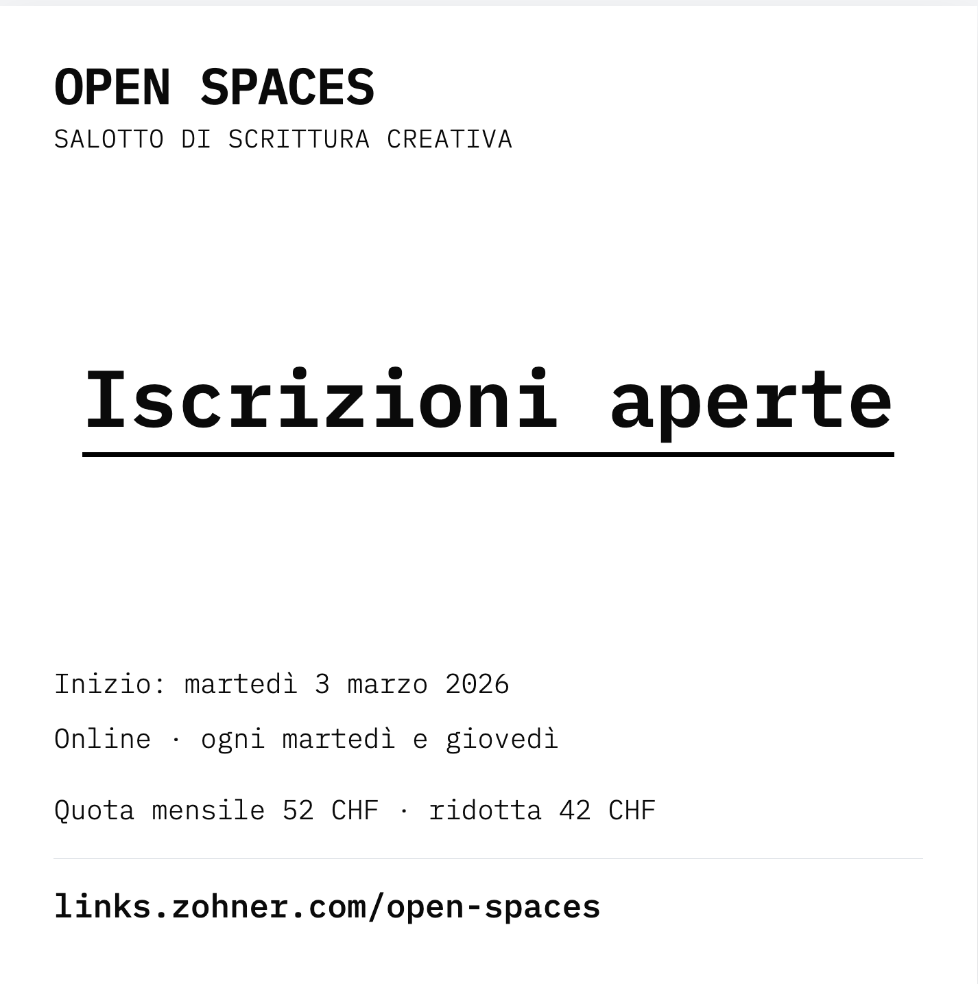 Scrivi. Con la forza degli altri.