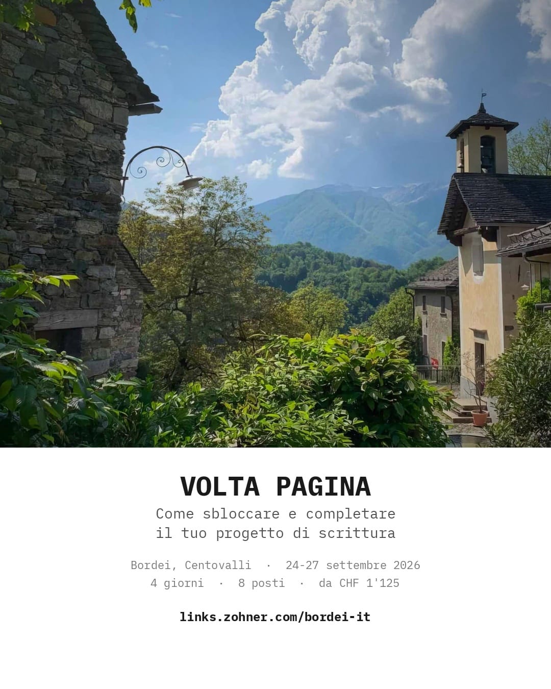 Volta Pagina: il primo ritiro di scrittura creativa a Bordei